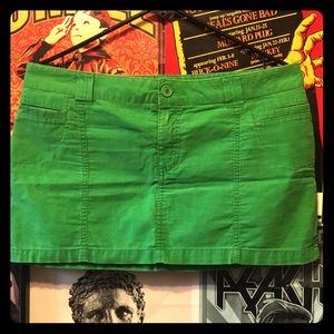 *sold* Green mini skirt